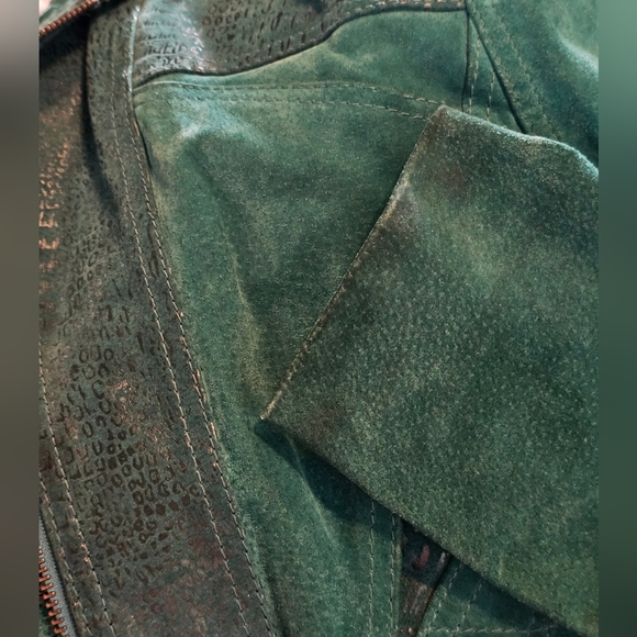 Vintage cropped motorcycle jacket WINLIT - Picture 9 of 9